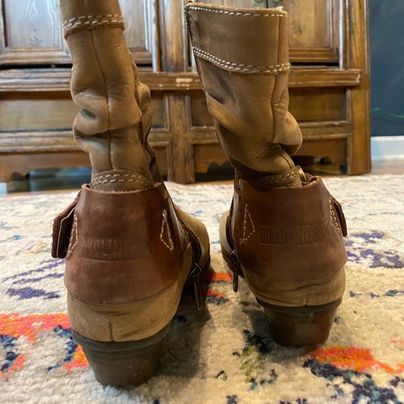 Brown Leather Pikolonos Ankle Boots Size 36 - Picture 2 of 3
